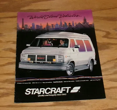 Original 1989 GMC Starcraft Conversion Van Sales Brochure 89 GT LX SL • $12