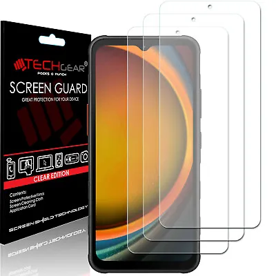 3 Pack Of TECHGEAR CLEAR Screen Protector Covers For Samsung Galaxy XCover 7 • £2.49