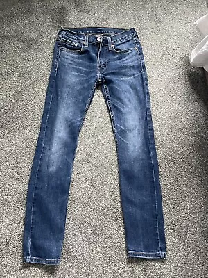 Levis 519 Extreme Skinny Hi-Ball Jeans W30 L32 Blue Used Minimal Marks  • £15