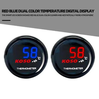 Motorcycle Thermometer Instruments Temp Temperature Digital Display For KOSO New • $17.98