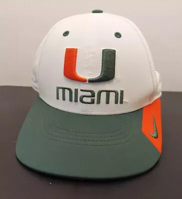 Nike Dri-Fit Legacy91 University Of Miami Hurricanes MASCOT LOGO Hat Cap 6 7/8  • $17.44