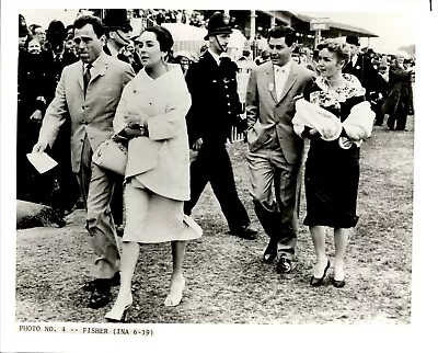 LG960 Original Photo DEBBIE REYNOLDS EDDIE FISHER ELIZABETH TAYLOR MIKE TODD • $20