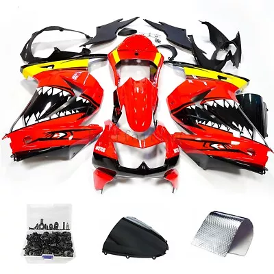 Red Shark Fairing Kit +Bolts For Kawasaki Ninja 250R 2008-2012 EX250 Body Cowl • $379