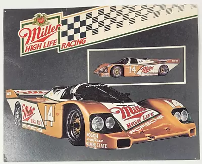1988 Al Holbert Miller High Life Racing Porsche 962 Specifications Card Goodyear • $5.19