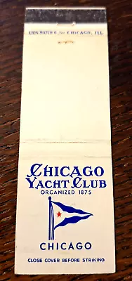 Vintage Matchbook: Chicago Yacht Club Chicago IL • $5.99