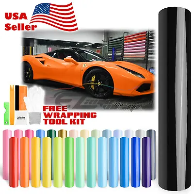 High Gloss Glossy Car Vinyl Wrap Sticker Decal Sheet Film Adhesive Air Release • $360