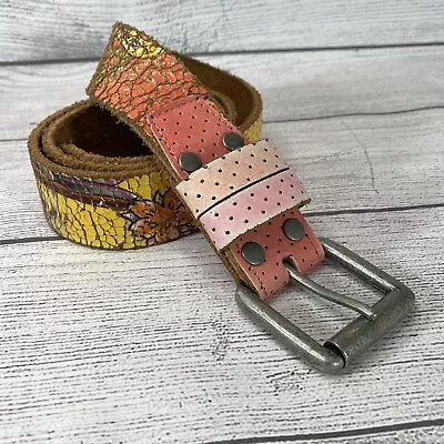 Ed Hardy Women's Leather Belt Flowers & Snake • $17.95