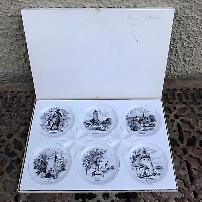 Kaiser Porzellan Mini Plate Set Of 6 Siegen Kaiser Of West Germany 4  Each • $19.95