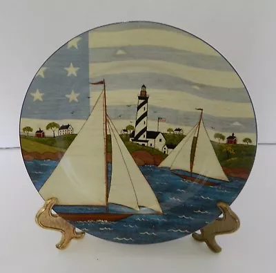 Sakura America The Beautiful Sea To Sea Warren Kimble Luncheon / Salad Plate • $12.88