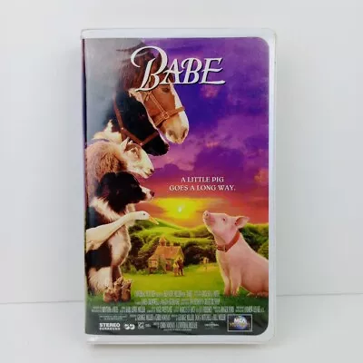 Babe (VHS 1995) Clamshell MCA Universal Pig James Cromwell Jim Henson Tested • $2.99