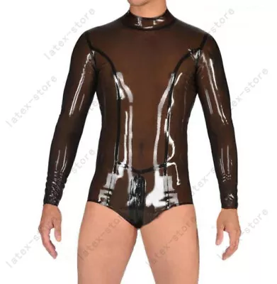 077 Latex Rubber Gummi Long Sleeves Swimsuit Leotards Customized Catsuit 0.4mm • $163.90