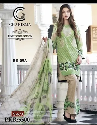Pakistani Unstitched Charisma  Suit • £14.99