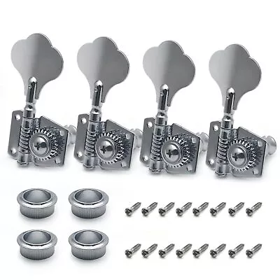 4R Vintage Open Gear Bass Tuning Keys Pegs Set For Eletric Jazz Precision P Bass • $14.99