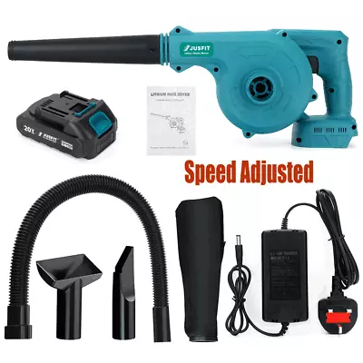 Cordless Air Blower Leaf Snow Dust Home Cleaner For Makita 18V Battery /Charger • £19.99