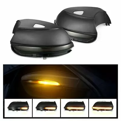 2X Sequential LED Side Mirror Turn Signal Lights For VW EOS Beetle CC Passat B7 • $46.70