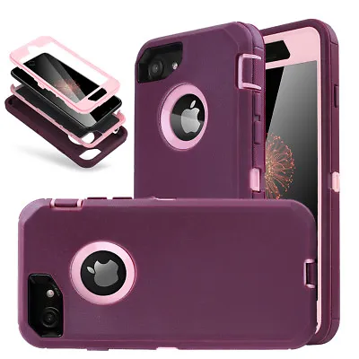$9.99 • Buy For IPhone 14 13 12 11 Pro XS Max XR 8 7 Plus  Case Shockproof Heavy Duty Cover