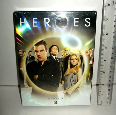 New Sealed HEROES Season 3 DVD 6 Disc Set TV Show Holographic Foil Cover • $14.99