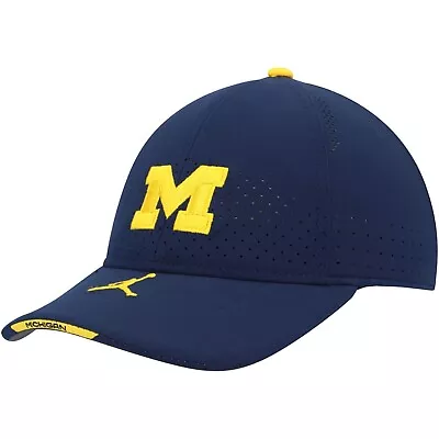 Nike Air Jordan Michigan Wolverines AeroBill Flex Hat Cap S/M Adult DC4632-419 • $32.95