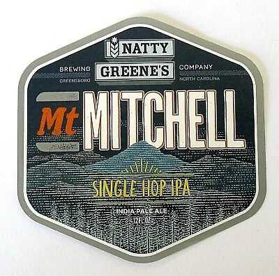Natty Greene's Brewing Co MT. MITCHELL Hexagonal Beer Label NC 12oz • $1.80