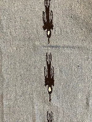 $34.95 • Buy Vintage Molina Indian Zapotec Throw Blanket Rug Bird Design 74 X 42  Blue