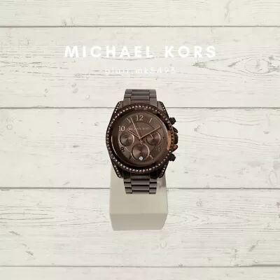 Michael Kors Blair MK5493 Women's Brown Stainless Steel Watch • $70