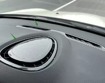 Carbon Fiber Consoel Stereo Speaker Frame Cover Trim For BMW Mini Cooper F55 F56 • $118.79
