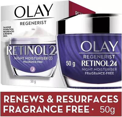 Olay Regenerist Retinol 24 Night Moisturiser - 50g AU Stock • $38.99