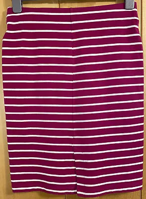 £7.99 • Buy Uniqlo Pink Stripe Skirt Size Medium Jersey Skirt Tube Skirt Striped