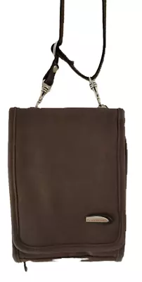 Travelon Crossbody Bag Travel Organizer Brown Passport Shoulder Belt Or Hip Bag • £20.24