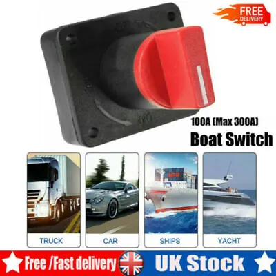 12V Car Truck Van Boat Battery Master Isolator Cut Off Kill Switch Universal UK • £2.99
