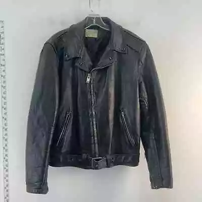 Vintage Punk Rocker Taylor's Leatherwear Men's Biker Jacket In Black (Size 38) • $65