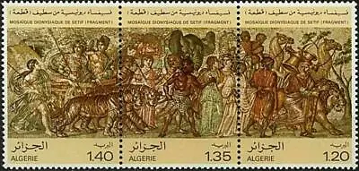 Algeria 1980 Dionysus Mosaic Setif Greek Mythology Tiger Lion Elephant Camel MNH • $3.70