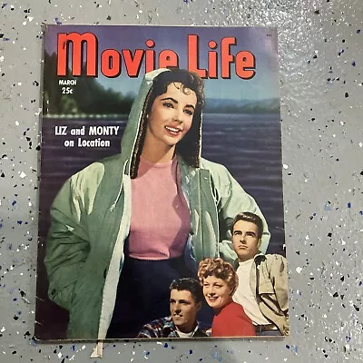 Movie Life Magazine March 1950 Featuring Liz And Monty • $27