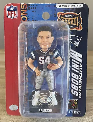 TEDDY BRUSCHI New England Patriots SUPER BOWL Ring Base 4” Bobblehead NIB! • $50