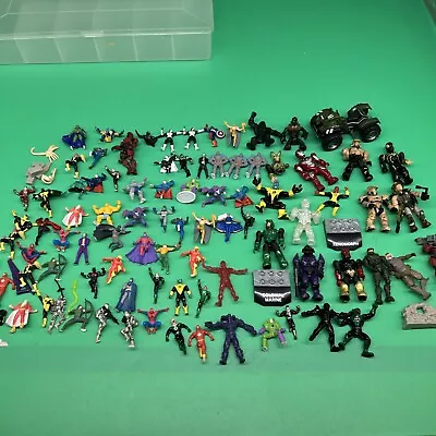 Huge Lot Of Mini Nano Figures Mega Bloks Halo Batman Punisher #14 • $5.50
