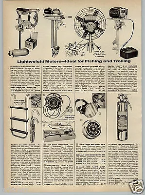 1961 PAPER AD Airboy Airdrive Outboard Motor Ice Fishing Fan Air Boat Neptune • $14.99