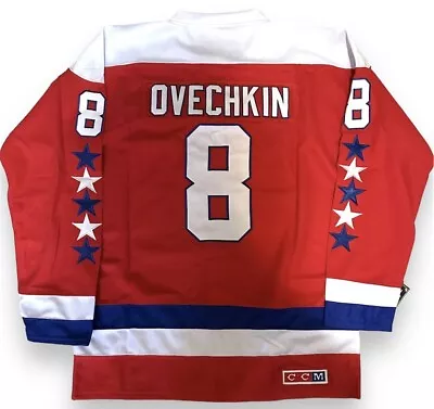 Alexander Ovechkin Washington Capitals CCM Throwback Jersey - Red (Men's Sizes) • $149.95