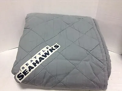 Pottery Barn Teen NFL Seattle Seahawks Chenille Patch Quilt Comforter Gray TWIN • $103.99