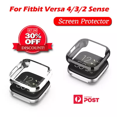 For Fitbit Versa 4 Versa 3 2 Sense 2 1 Screen Protector Full Soft TPU Case Cover • $4.99