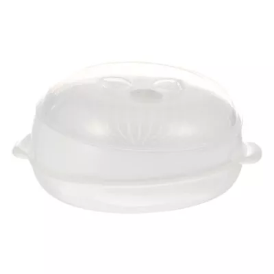 Microwave Veggie Steamer With Lid - Oval Plastic Dish-DT • £11.45
