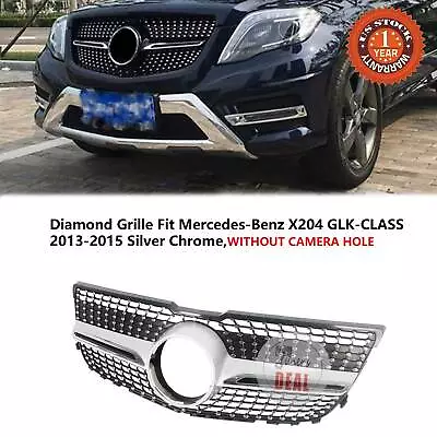 Front Grille Silver For Mercedes Benz X204 GLK-CLASS 2013-2015 Diamond Grill • $54.15