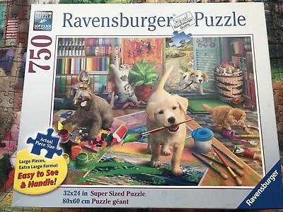 Ravensburger Cute Crafters 750 Piece Large Format Jigsaw Puzzle Complete • $24.95