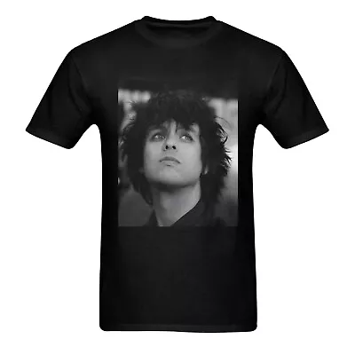 Green Day Billie Joe Armstrong Punk Rock Print Men's Black Crew Neck T-Shirt • $26.90