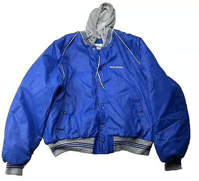 Vintage White Castle Collection Men’s Jacket Size XL Blue CB14 • $64