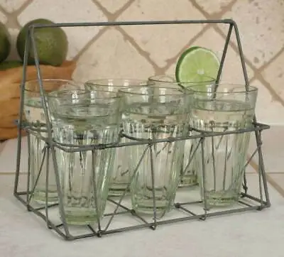 $24.99 • Buy Wire Caddy With Six Glasses