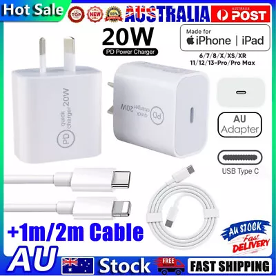 $11.69 • Buy 20W USB Type-C Wall Adapter Fast Charger PD Power For IPhone 14 13 12 Pro IPad