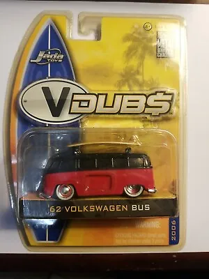 Jada Toys 1:64 2006 Wave 1 Vdubs '62 Vw Bus With Surfboard  • $14.99