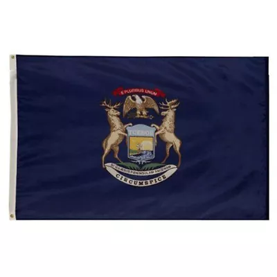 2x3 State Of Michigan Premium Quality Polyester Flag 2'x3' Banner Grommets 100D • $9.88