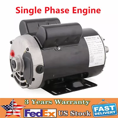 7/8  5HP Single Phase Electric Air Compressor Duty Motor 60Hz Shaft 3450 RPM NEW • $179