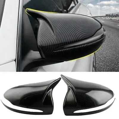 OX Horn Side Rearview Mirror Cover Carbon Fiber For Mercedes Benz C E S GLC/GLB • $28.49
